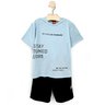 04 conjunto menino camiseta e bermuda moletinho texturizado kyly azul claro 8