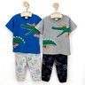 03 pijama menino camiseta e calca jacare brilha no escuro kyly azul escuro 14