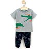 05 pijama menino camiseta e calca jacare brilha no escuro kyly azul escuro 14