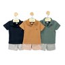 01 conjunto menino polo malha e bermuda moletom bolsos mundi verde musgo 2