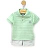 01 conjunto menino polo malha wave e bermuda moletinho angero off white m