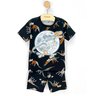 03 pijama menino camiseta e bermuda dino lua kyly preto 12