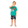 02 pijama menino camiseta e bermuda game brilha no escuro kyly cinza 12
