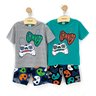 03 pijama menino camiseta e bermuda game brilha no escuro kyly cinza 12