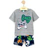 05 pijama menino camiseta e bermuda game brilha no escuro kyly cinza 12