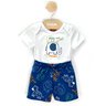 04 conjunto bebe menino body e bermuda elefantinho kyly branco g