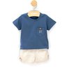 06 conjunto menino camiseta malha e bermuda linho little coloritta off white p