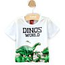 02 camiseta menino malha dinossauro word kyly branco 8