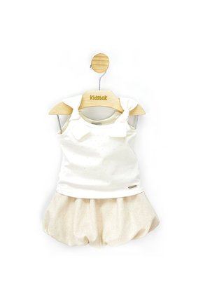 03 conjunto menina regata cotton e saia linho strass coloritta off white 3