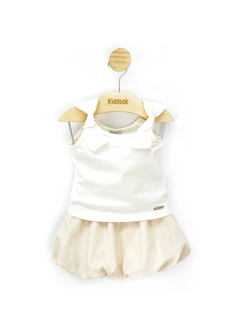 03 conjunto menina regata cotton e saia linho strass coloritta off white 3