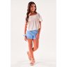 04 conjunto menina blusa tricot e short moletom menina anjo azul 14