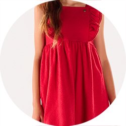 01 vestido menina laise babado menina anjo vermelho 16