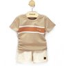 04 conjunto menino camiseta e bermuda bloco de cor ioluig areia m