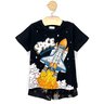 02 pijama menino camiseta e bermuda space brilha no escuro angero azul 10