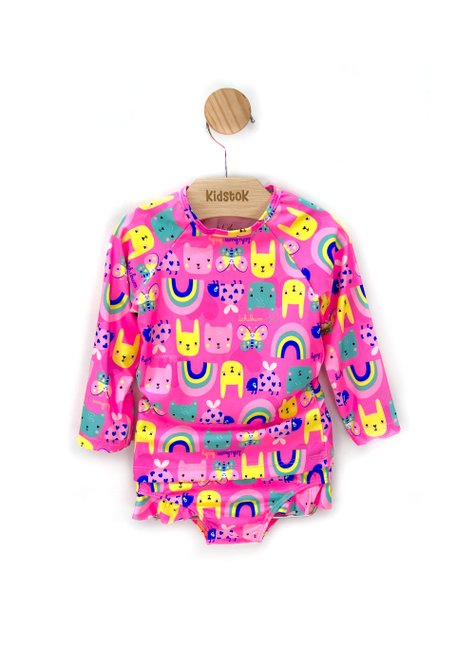 03 conjunto menina protecao uv coelho kamylus rosa 2