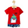 02 conjunto menino camiseta e bermuda moletinho tubarao shuma kids branco 3