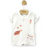 01 macaquinho bebe unissex cotton tartarugas kiko baby off white m
