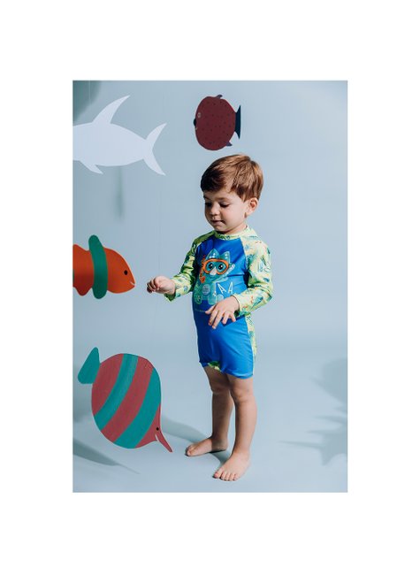 01 macacao menino dino roar protecao uv kamylus azul g