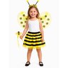 01 fantasia menina abelha saia tule e asas kidstok amarelo unico