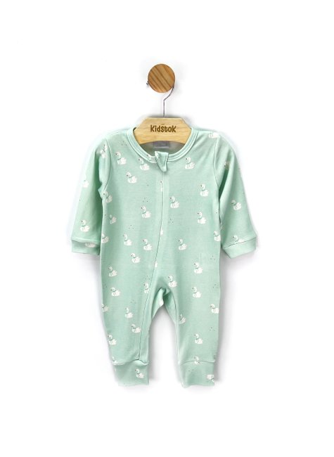 01 macacao unissex suedine patinhos miniclo verde claro g