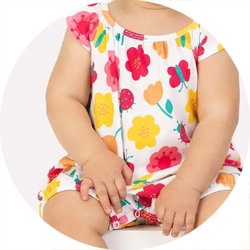 01 macaquinho bebe menina floral kyly azul escuro m