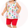 05 conjunto menina regata e short cotton picole flores kyly azul 4