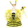 02 fantasia menina abelha saia tule e asas kidstok amarelo unico