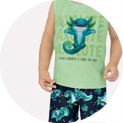 01 conjunto menino regata e bermuda tactel camaleao kyly branco 8