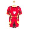 01 fantasia menino super herois homem de ferro kidstok vermelho m