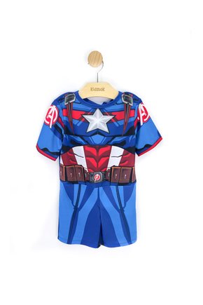 01 fantasia menino super heroi capitao america kidstok azul escuro g