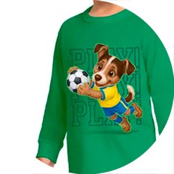 01 pijama menino camiseta e calca cachorro brilha no escuro kyly branco 3