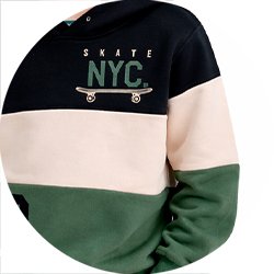 02 conjunto menino blusao e calca moletom flanelado skate kyly azul marinho 10