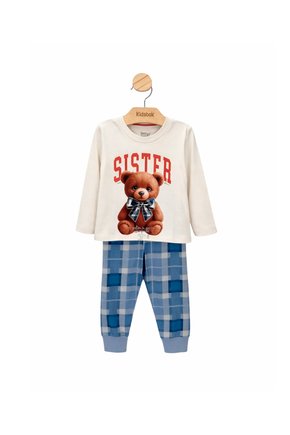Pijama Menina Blusa e Cal&ccedil;a Ursinho Sister Brilha no Escuro - Elian