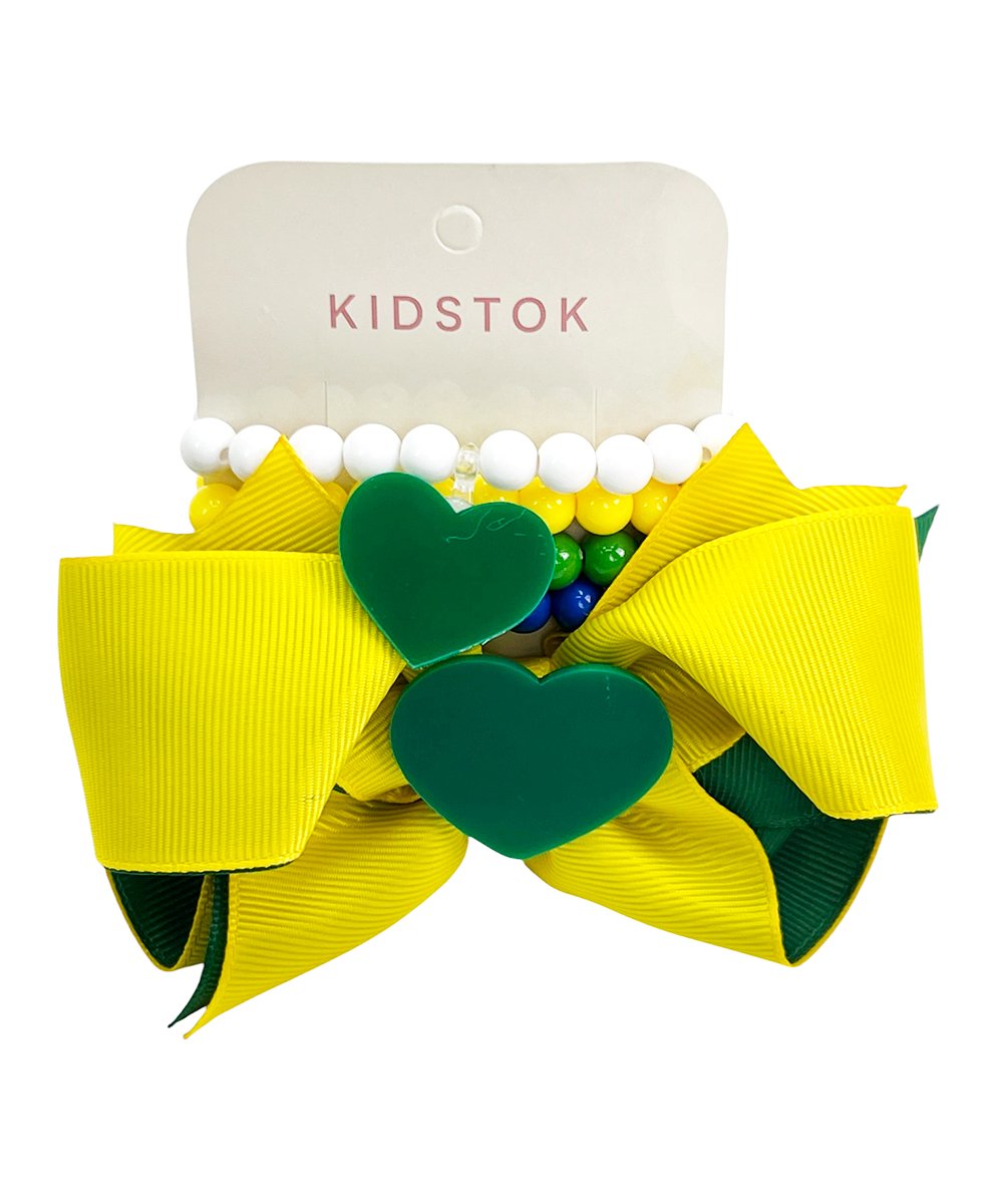 Kit Bico de Pato c/ Pulseira Cora&ccedil;&atilde;o Brasil - Kidstok