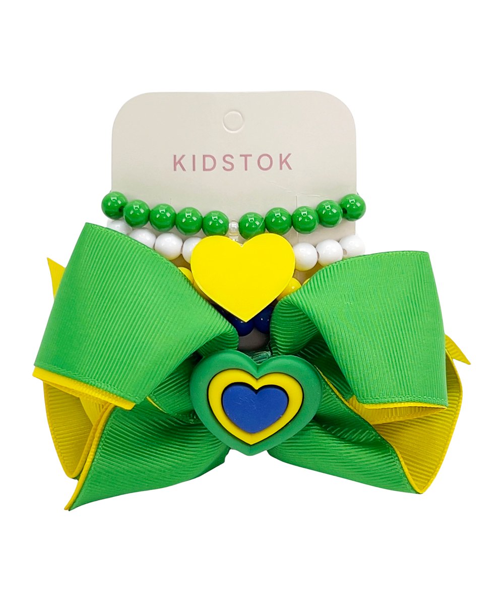 Kit Bico de Pato c/ Pulseira Trio Cora&ccedil;&atilde;o Copa - Kidstok