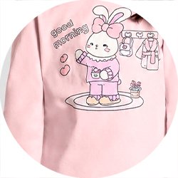 01 pijama menina blusa e calca coelha brilha no escuro brandili rosa claro 4