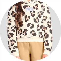 01 conjunto menina blusao c capuz e calca moletom onca brandili bege 10