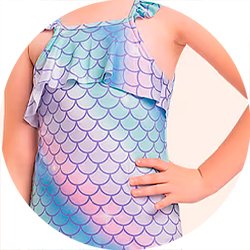 01 maio menina escamas sereia fakini azul 8