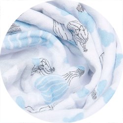 01 toalha de banho soft menino soft c capuz balao papi azul claro unico