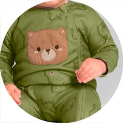 02 macacao bebe menino termico bichinhos brandili verde musgo m