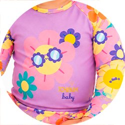 02 conjunto biquini menina protecao uv floral kamylus lilas 2