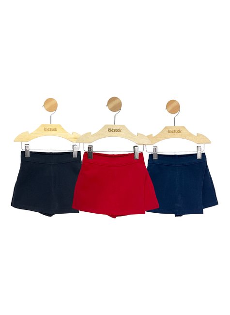 Short Saia Menina Liso Moletinho - Kyly