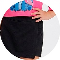 07 short saia menina liso moletinho kyly azul marinho 10