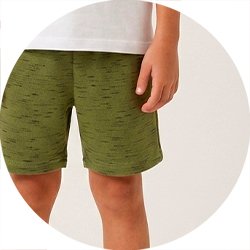 01 bermuda menino moletinho malha rajada kidstok caramelo 2