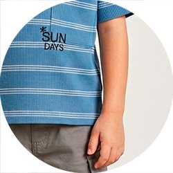 01 conjunto menino camiseta listrada e bermuda sun angero areia 2