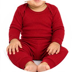 01 conjunto body e calca bebe canelado unissex kidstok