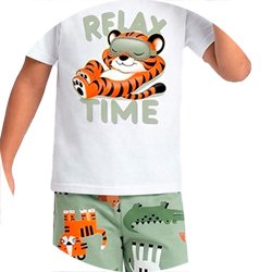 01 pijama menino tigre c mascara brilha no escuro kyly amarelo claro 10