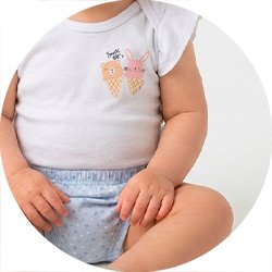 01 conjunto bebe menina body e tapa fralda coelho kiko baby rosa g