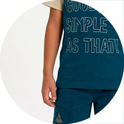 01 conjunto menino camiseta e bermuda good angero areia 16